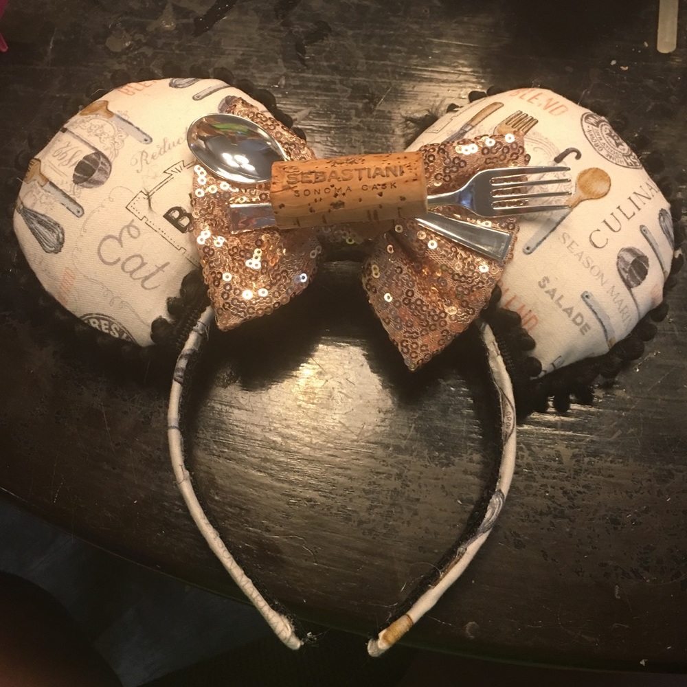 Food and wine inspired Minnie ears